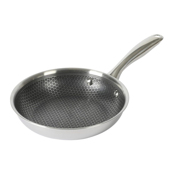 Oster Modessa 8 Inch Nonstick Triply Stainless Steel Frying Pan in Silver D970-142498.01