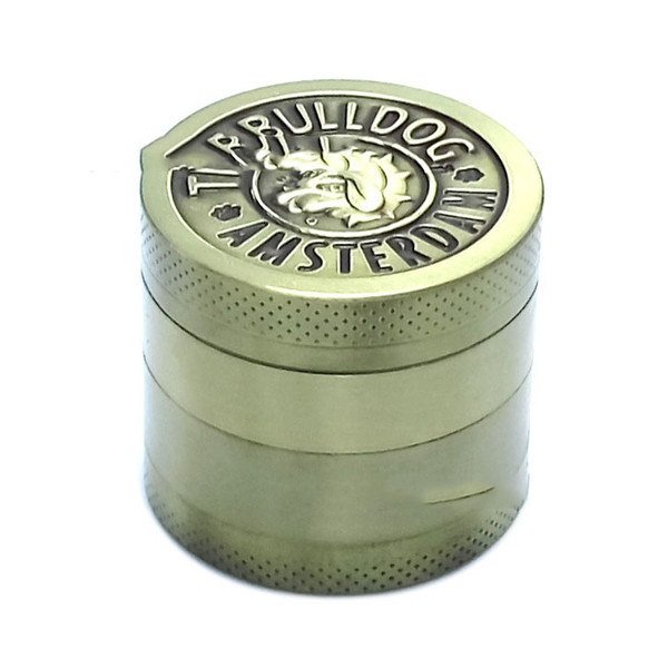 Color: Bronze ancient - Dog'S Head Cigarette Grinder Bulldog Cigarette Crusher Zinc Grinder Metal C Q119-CJCJ112910701AZ