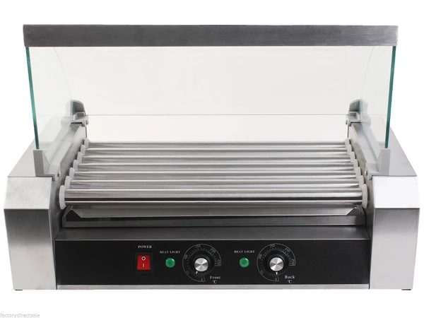 18 Hot Dog 7 Roller Grill Commercial Cooker - Color: Silver D681-EP19235