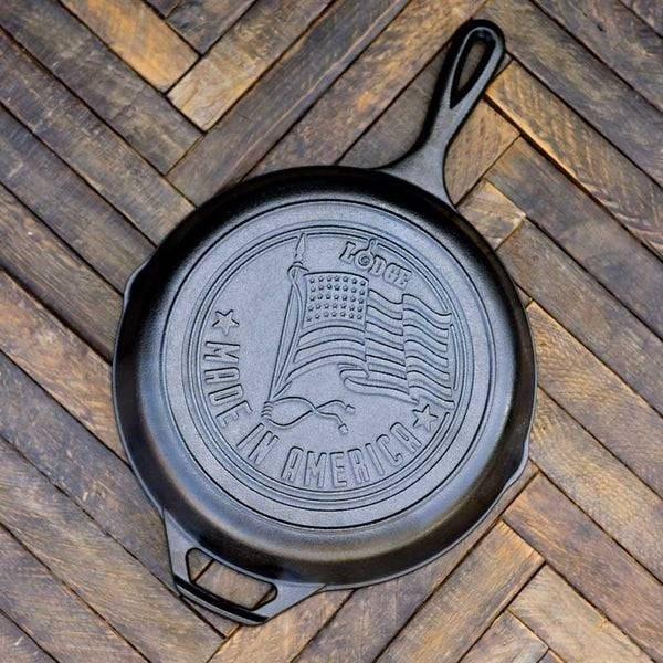 Black 10 inch Lightweight Cast Iron Skillet Set Made in USA Q280-USATUPMA1776