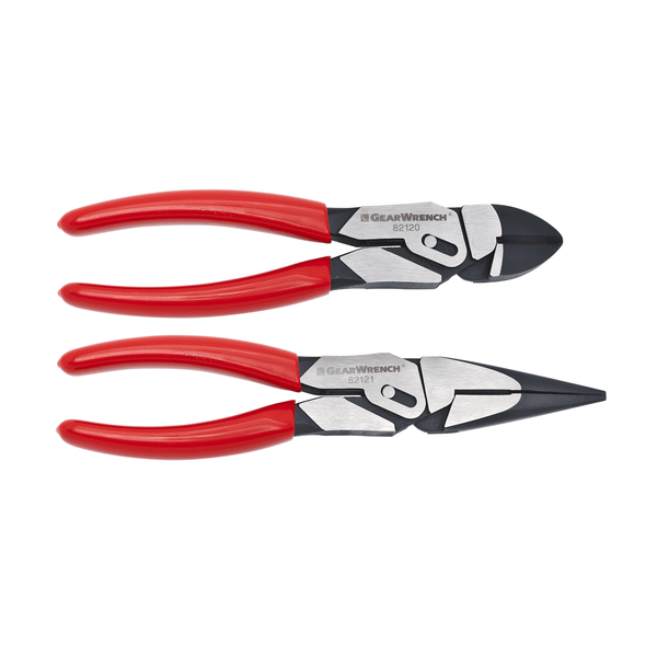 GearWrench 2 Piece 8 Inch PivotForce Compound Action Plier Set T398-KDT82124