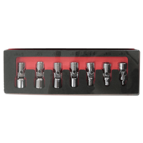 Astro Pneumatic 7pc Flex Socket Set-6 Point SAE T398-AST7407