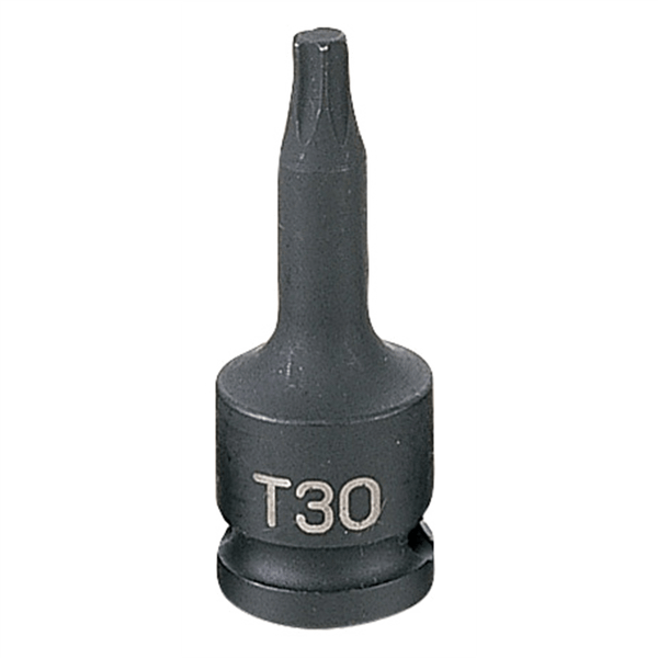 Grey Pneumatic 3/8" Drive x T30 Internal Star Impact Driver T398-GRE1130T