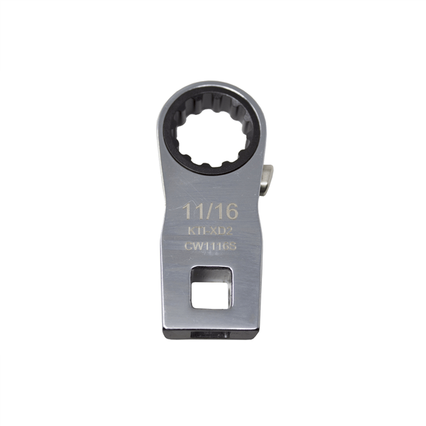 K Tool International Ratcheting Crowfoot Wrench 11/16 Inch 3/8 Inch Drive T398-KTIXD2CW1116S