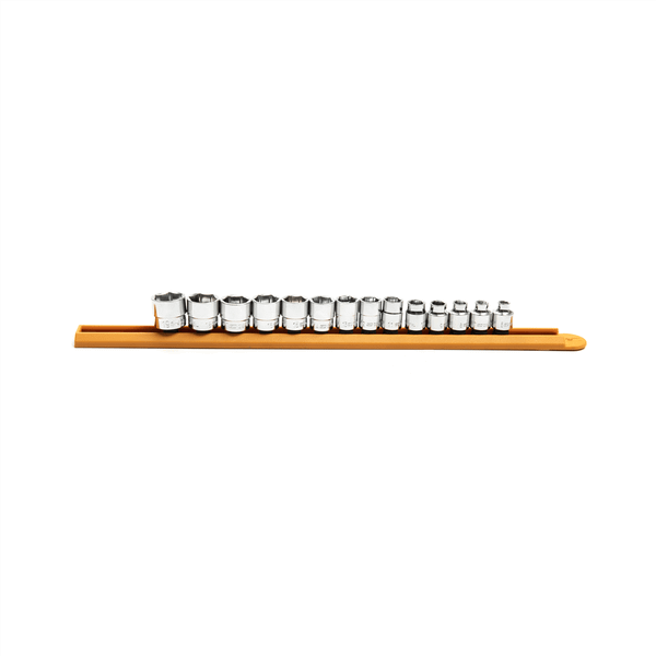 GearWrench 14 Piece 3/8 Inch Drive 6 Point Stubby Socket Set Metric T398-KDT81396