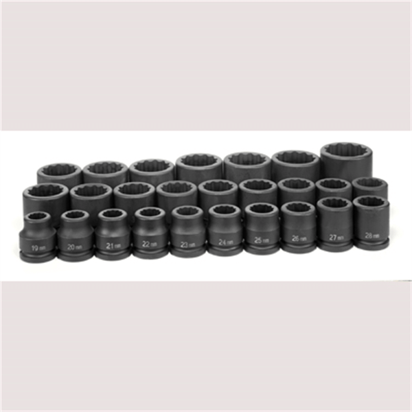 Grey Pneumatic 3/4" Dr. 26 Piece Metric Master Set - 12 Point T398-GRE8126M