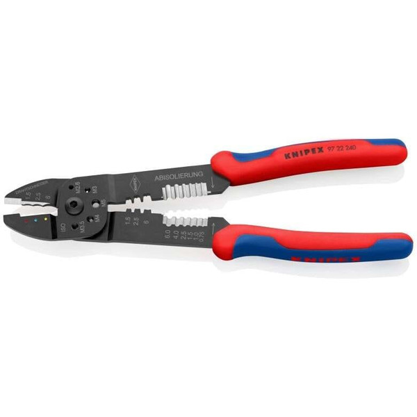 Knipex High Leverage Crimping Pliers/Wire Strippers (9-1/2") M119-9722240