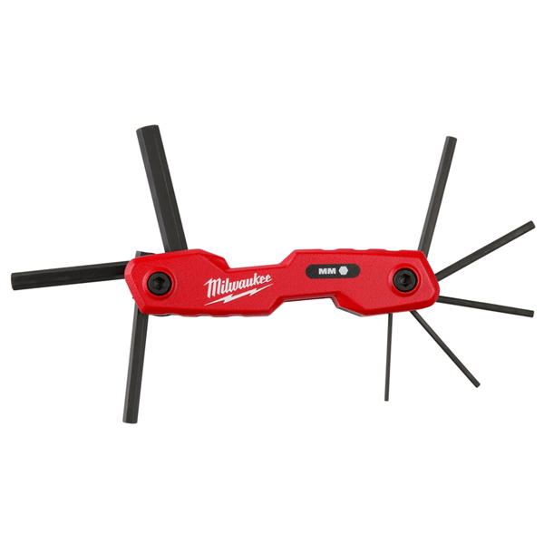 Milwaukee Tool 8-Key Folding Hex Key Set - Metric T398-MLW48-22-2182