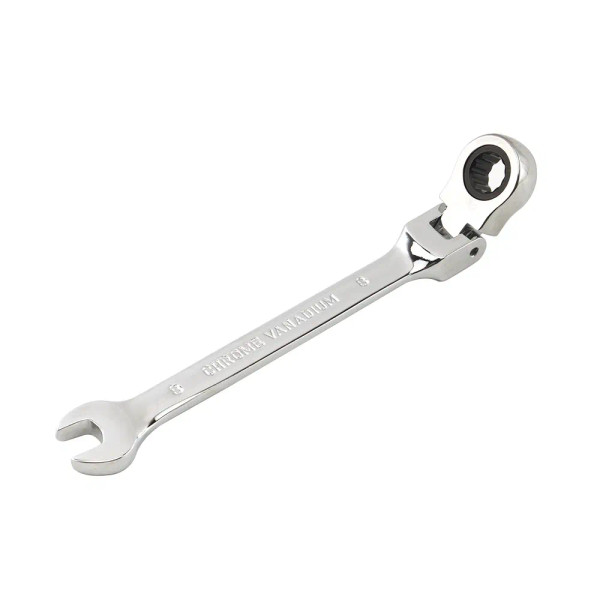 Color: Dark Grey - 1pc Ratchet Wrench of Keys Spanner Hand Tool 72-Tooth Ratcheting Flexible Head M F640-12000033977620584