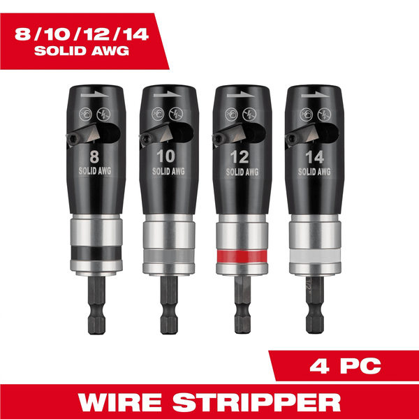 Milwaukee Tool 4 Piece Solid Wire Stripper Set T398-MLW48-32-6406