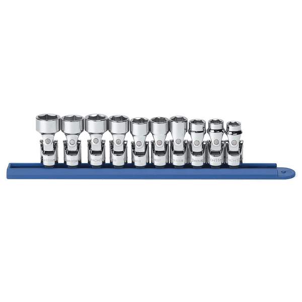 GearWrench 10 Piece 3/8 Inch Drive 6 Point Flex Metric Socket Set T398-KDT80565