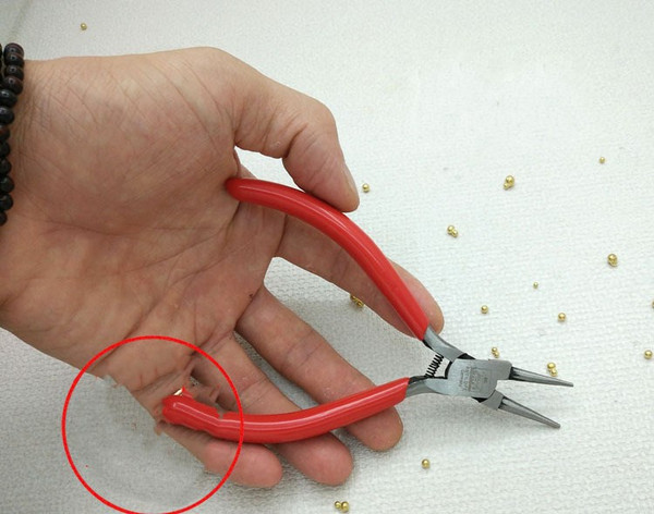 Color: Round mouth - Round tip toothless metalworking pliers Q119-CJJZGJSD01190-Round mouth