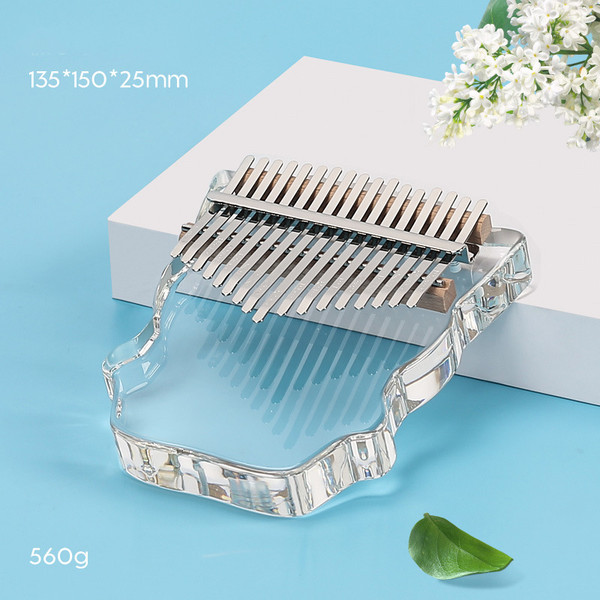 Acrylic Kalimba 17-Tone Transparent Crystal Thumb Piano Kalimba Finger Piano Q119-CJJZGJSD02078