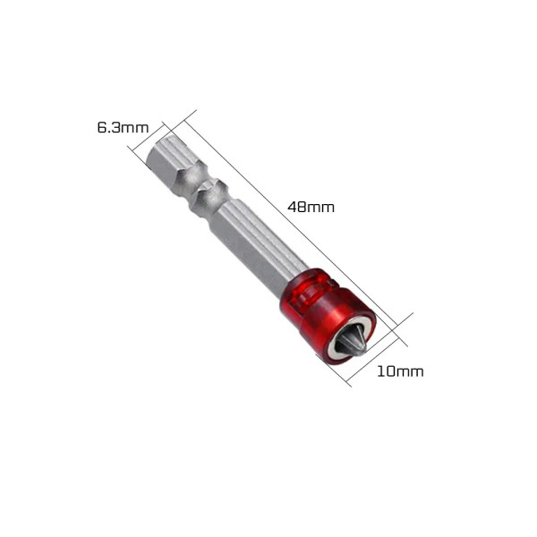 Color: Gold - Magnetic Screwdriver Bit PH2 Cross-head 1/4 Inch Hex Shank Screwdriver Holder Ring fo F640-12000033859850884