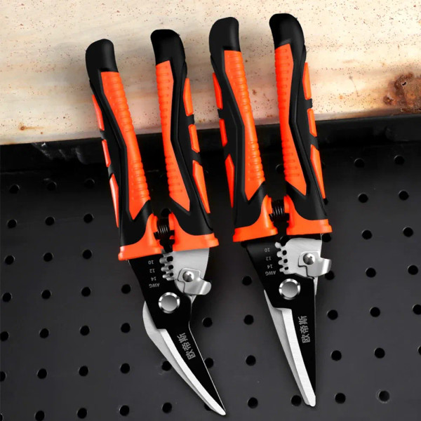 Color: Pink - Multifunctional Metal Sheet Cutting Scissor Aviation Snip Straight Cutter Scissor Ind F640-12000034577676394