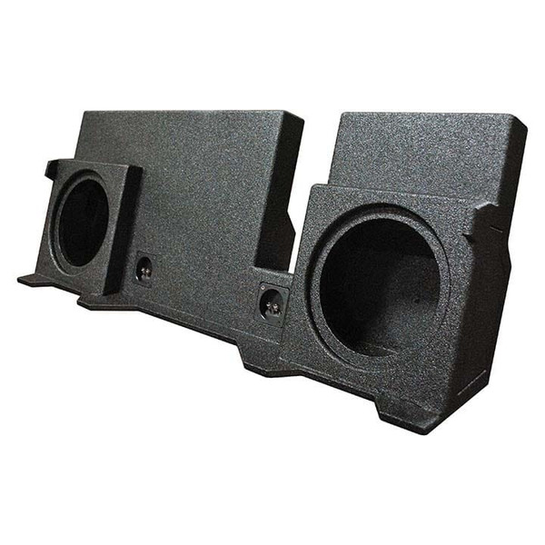 QPower "QBOMB" F-150 Super Crew '04-'08 Dual 10" Vented Empty Woofer Box M119-QBFORD04210