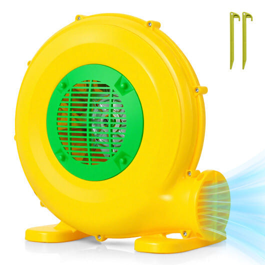 480W Bounce House Blower with Handle and Ground Stakes D681-ES10564US
