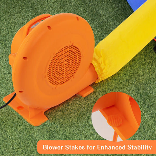 750W Air Blower (1.0HP) for Inflatables with 25 feet Wire and GFCI Plug - Color: Orange - Size: 750W D681-ES10151US