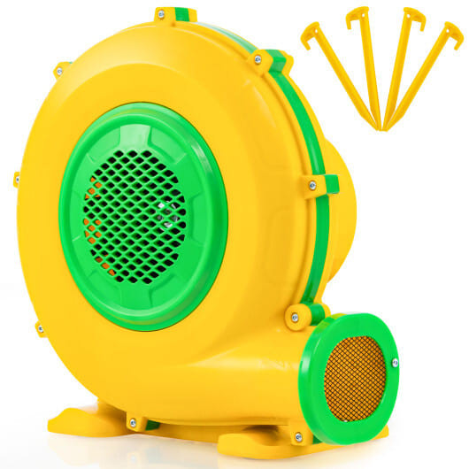 950W Air Blower Air Pump Fan with Convenient Handle and Ground Stakes-950W - Color: Yellow - Size:  D681-ES10343US