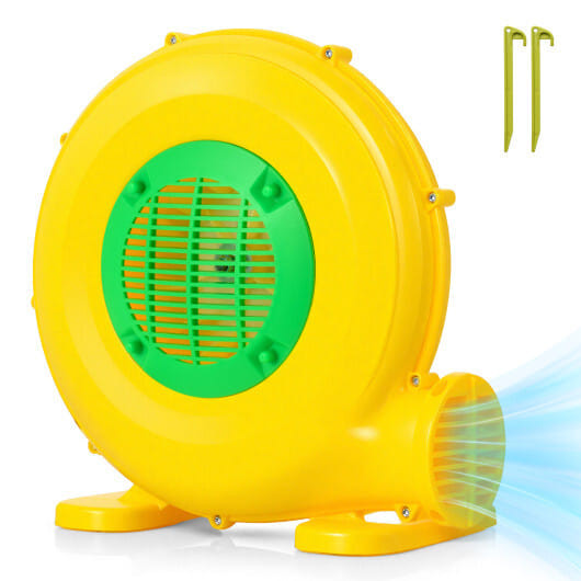 610W Bounce House Blower with Handle and Ground Stakes D681-ES10565US