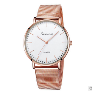 Color: F - Fashion and trend net steel band Geneva men and women watches. Q119-CJZBNSSY00112-F
