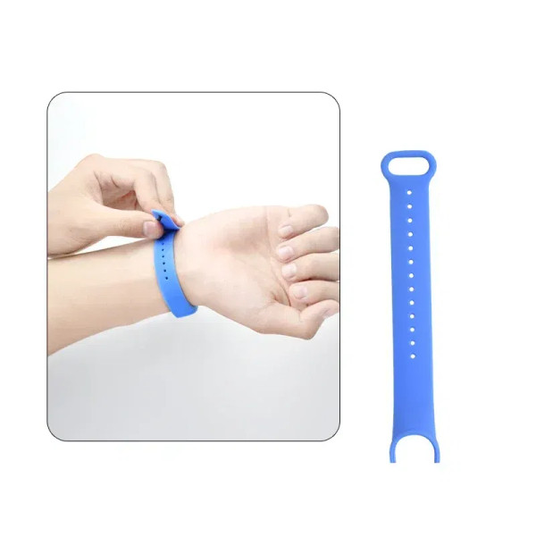 Band Color: Light Pink White, Band Width: 22mm, Ships From: CHINA - Silicone Watch Strap For Xiaomi F640-12000038629425511
