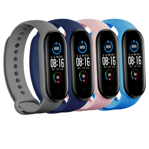 Band Color: Light Pink White, Band Width: 22mm, Ships From: CHINA - Silicone Watch Strap For Xiaomi F640-12000038629425511