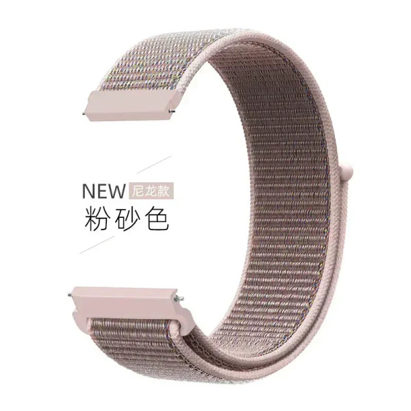 Band Color: Silver Yellow, Band Width: 24mm - Nylon Loop Strap for Huawei Watch GT 5 Pro 46mm Smart F640-12000042747355393