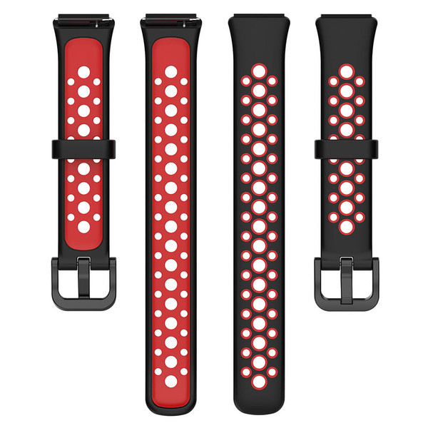 Two-color Watch Strap Soft Breathable Contrast Color Replacement Watchband Compatible For Huawei Ba K484-FQZCO_H4MERAPU