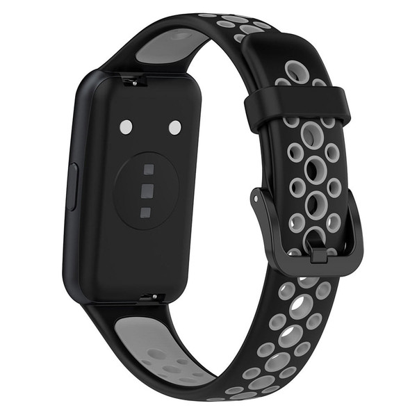 Two-color Watch Strap Soft Breathable Contrast Color Replacement Watchband Compatible For Huawei Ba K484-FQZCO_H4MERAPU