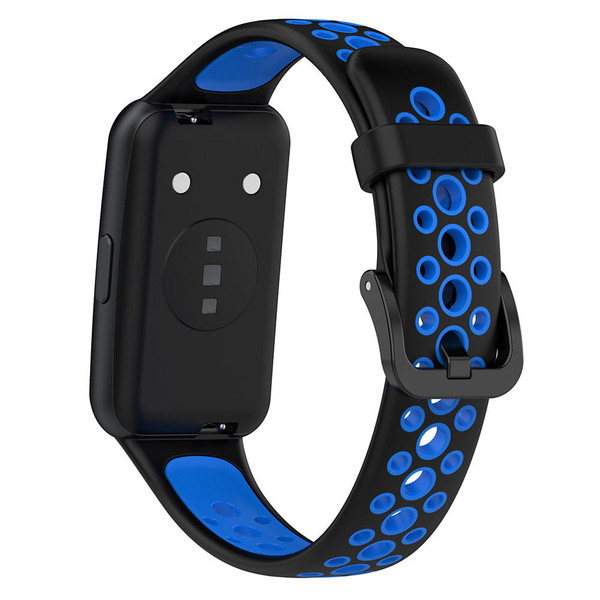 Two-color Watch Strap Soft Breathable Contrast Color Replacement Watchband Compatible For Huawei Ba K484-FQZCO_H4MERAPU