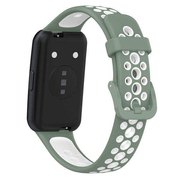 Two-color Watch Strap Soft Breathable Contrast Color Replacement Watchband Compatible For Huawei Ba K484-FQZCO_H4MERAPU
