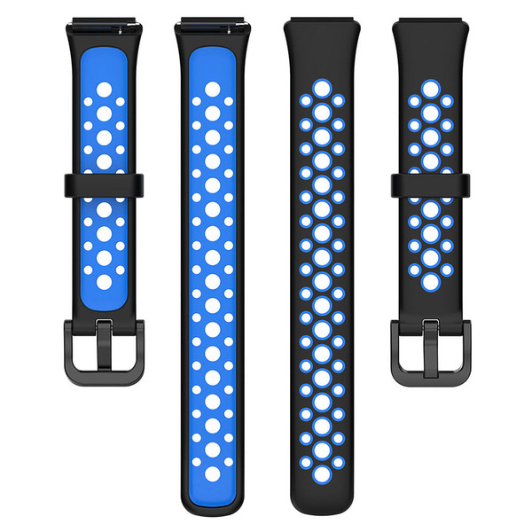 Two-color Watch Strap Soft Breathable Contrast Color Replacement Watchband Compatible For Huawei Ba K484-FQZCO_H4MERAPU