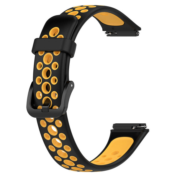 Two-color Watch Strap Soft Breathable Contrast Color Replacement Watchband Compatible For Huawei Ba K484-FQZCO_H4MERAPU
