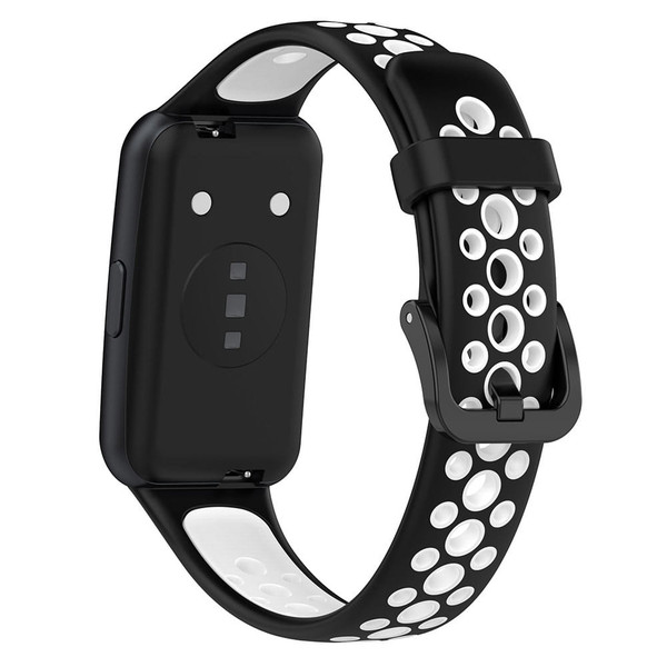 Two-color Watch Strap Soft Breathable Contrast Color Replacement Watchband Compatible For Huawei Ba K484-FQZCO_H4MERAPU