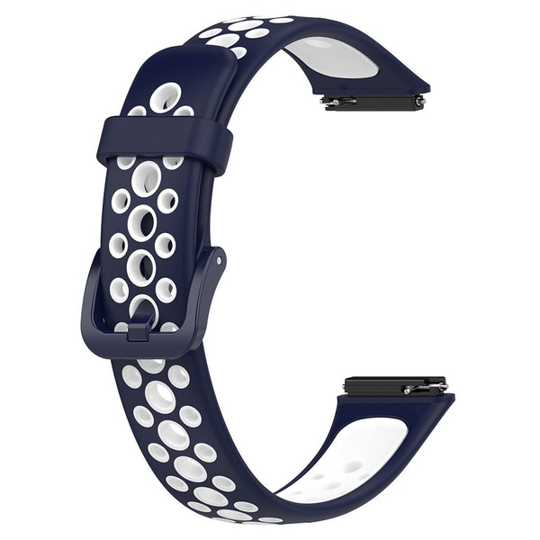 Two-color Watch Strap Soft Breathable Contrast Color Replacement Watchband Compatible For Huawei Ba K484-FQZCO_H4MERAPU
