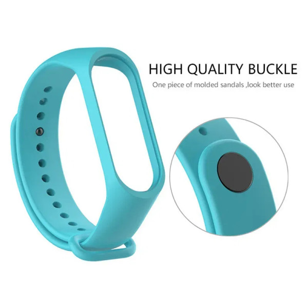 Band Color: White Light Pin, Size: S - Watch Strap for Xiaomi Mi Band 7 6 5 3 4 Wristband Silicone  F640-12000024397048629
