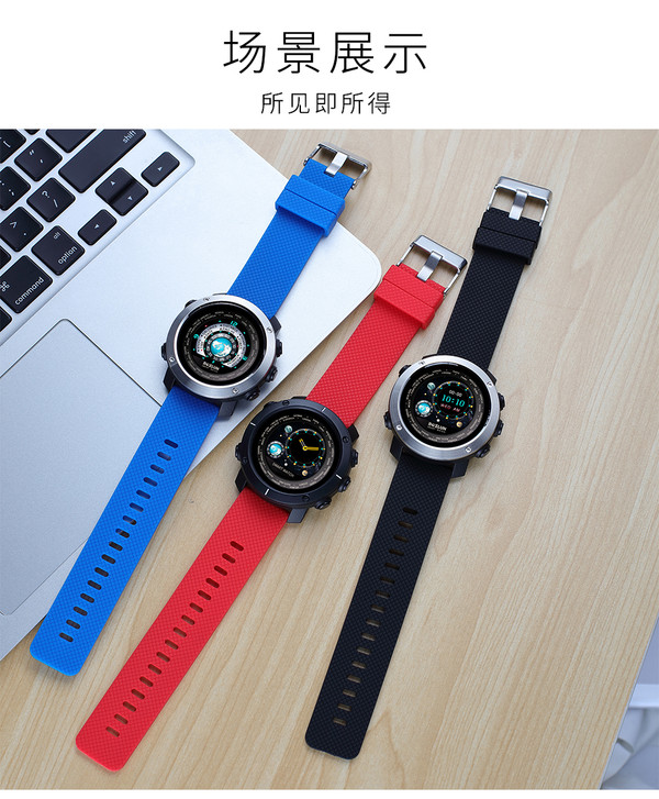 Color: Black band - Color screen sports smart watch heart rate sleep detection Q119-CJXFZNZN00399-Black band