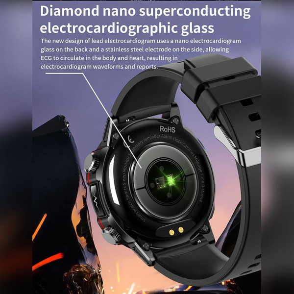 ET482 Smart Watch Answer/Make Calls 1.43 Inch AMOLED Screen IP68 Waterproof Smartwatch Fitness Trac K484-PEL_0RP7RGOZ