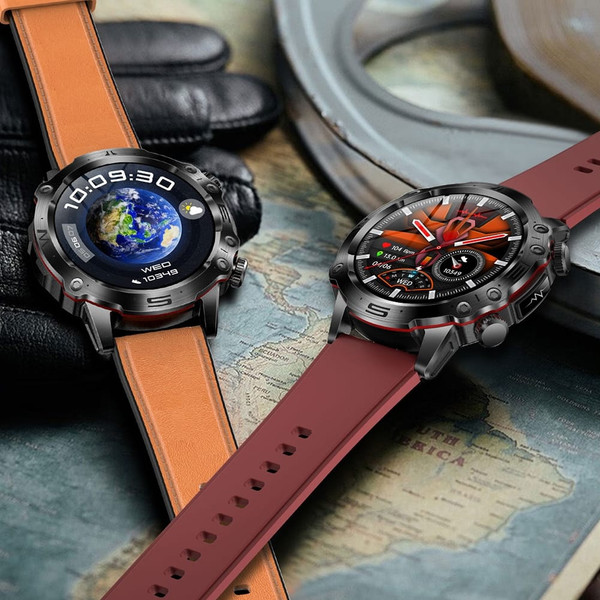 ET482 Smart Watch Answer/Make Calls 1.43 Inch AMOLED Screen IP68 Waterproof Smartwatch Fitness Trac K484-PEL_0RP7RGOZ
