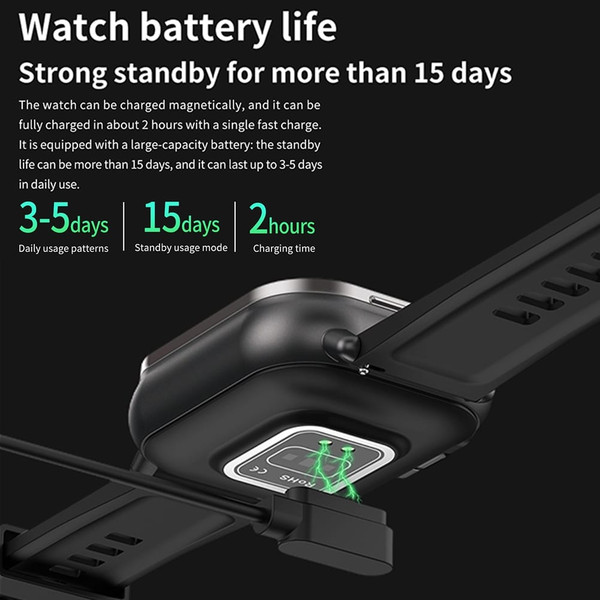 D8 Smart Watch with Earbuds Fitness Tracker Sports Recorder Heart Rate Blood Pressure Blood Oxygen  K484-PEL_0RIZXM0D