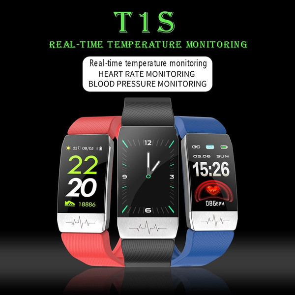 T1S 1.14 inch Smart Watch Health Monitoring Heart Rate Blood Pressure Blood Oxygen Monitor Activity K484-PEL_0RZ4C23E