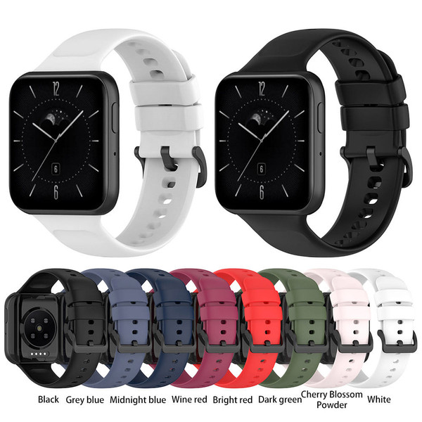Silicone Watchband Strap Compatible For Oppo Watch3 / Oppo Watch3 Pro Smart Watch Replacement Wrist K484-PEL_0NURN3DA