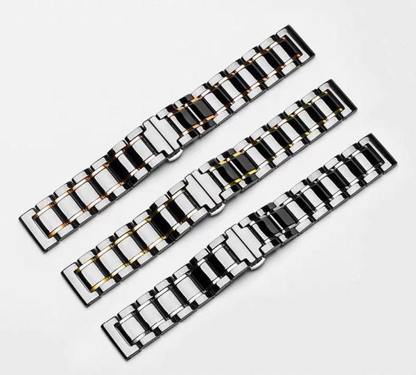 Color: Black gold, Size: 42mm - Wrist Ceramic Strap38/42mm Q119-CJZBNSSZ00170-Black gold-42mm