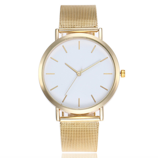 Color: Golde - Simple alloy mesh belt watch Q119-CJZBNSLX00332-Golde