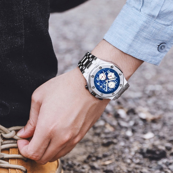 Three-eye Waterproof Multifunctional Automatic Mechanical Watch Q119-CJJX2169332