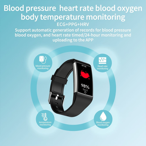 TK76 Smart Watch Sleep ECG Body Fat Heart Rate Temperature Detection 1.47 inch Touch Screen Fitness K484-PEL_0RK14GZY