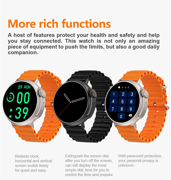 Mt30 Series 8 Smart Watch Wireless Charging 300ma Battery Gps Tracking Fitness Smartwatch Black Rub K484-PEL_0PTFH4Z0
