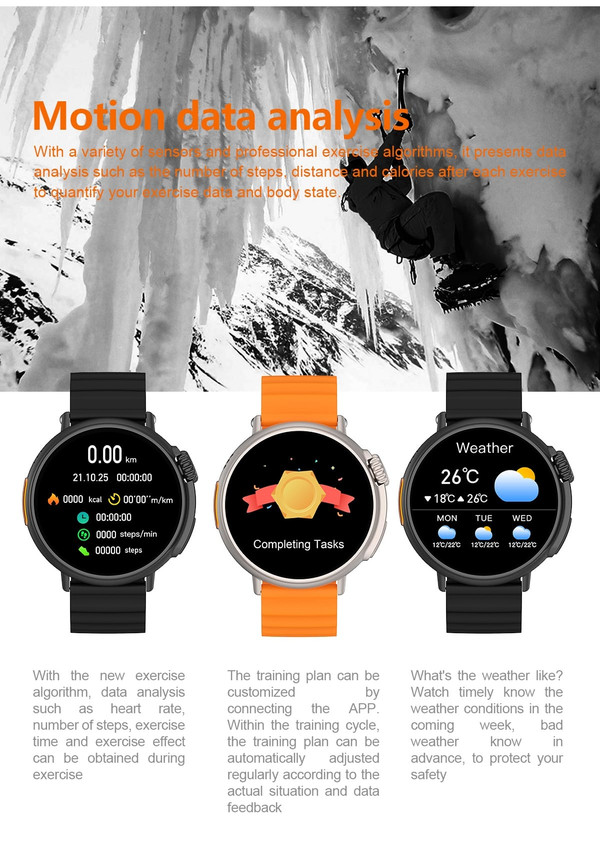 Mt30 Series 8 Smart Watch Wireless Charging 300ma Battery Gps Tracking Fitness Smartwatch Black Rub K484-PEL_0PTFH4Z0