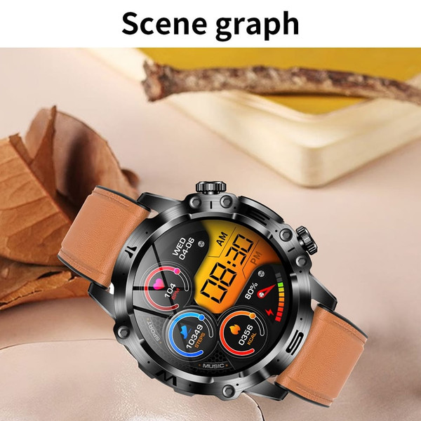 ET482 Smart Watch Answer/Make Calls 1.43 Inch AMOLED Screen IP68 Waterproof Smartwatch Fitness Trac K484-PEL_0RP7R5MH